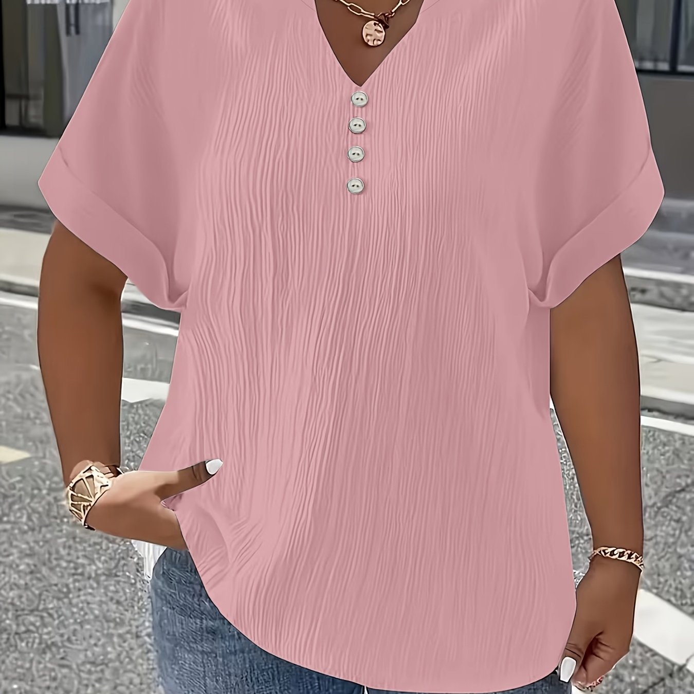 Charlotte™ | Elegant V-Neck Blouse for Everyday Confidence