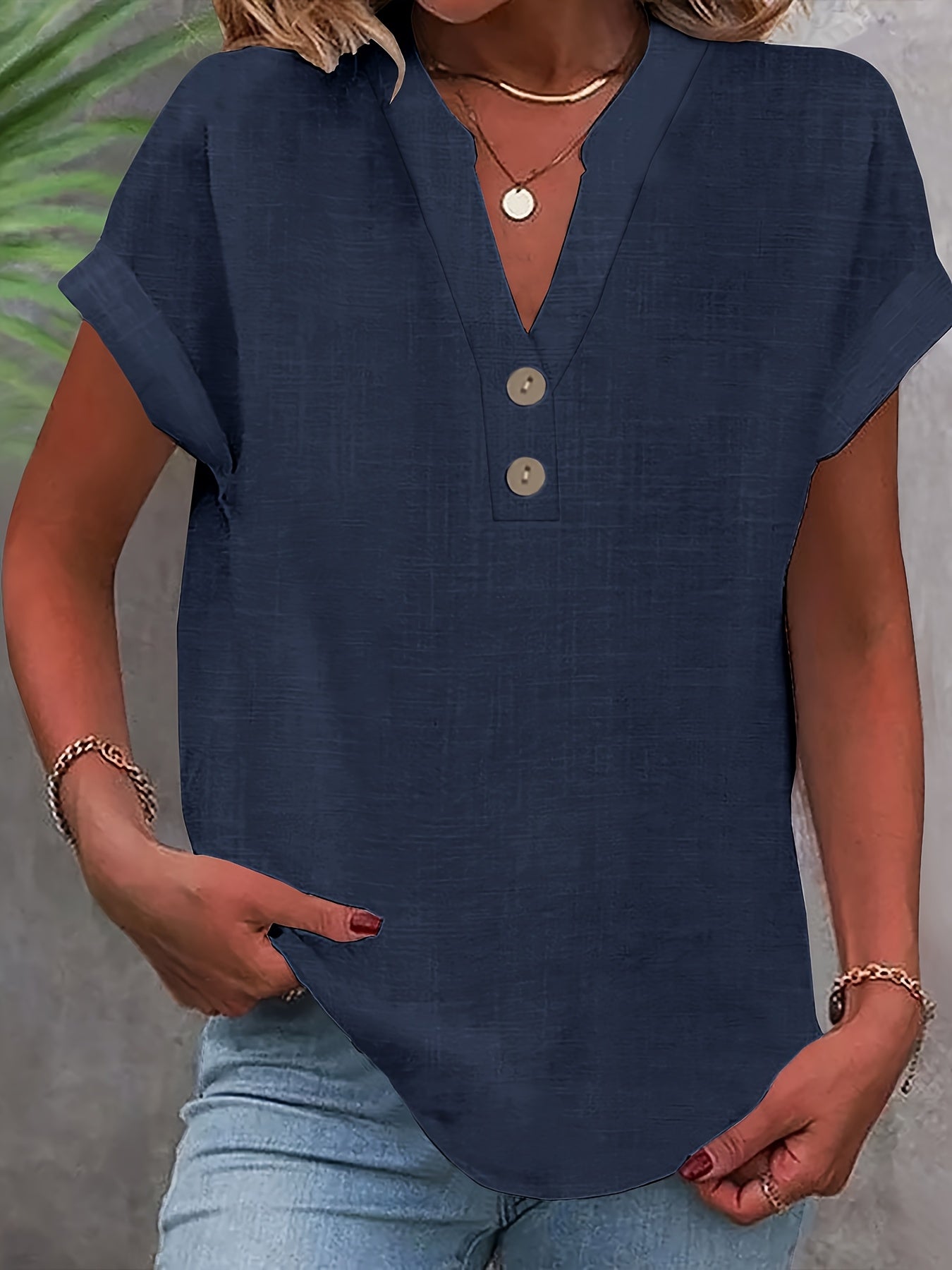 Claire™ | Elegant V-Neck Top