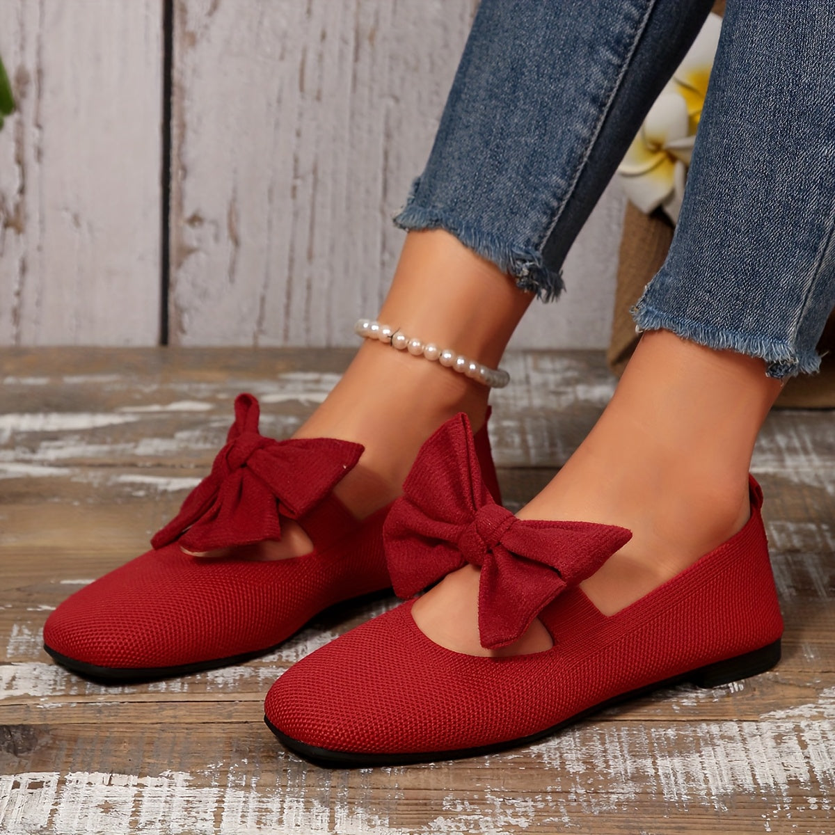 Eloise™ | Elegant Bow Slip-On Flats for Effortless Everyday Comfort