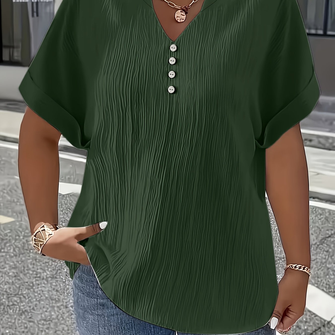 Charlotte™ | Elegant V-Neck Blouse for Everyday Confidence