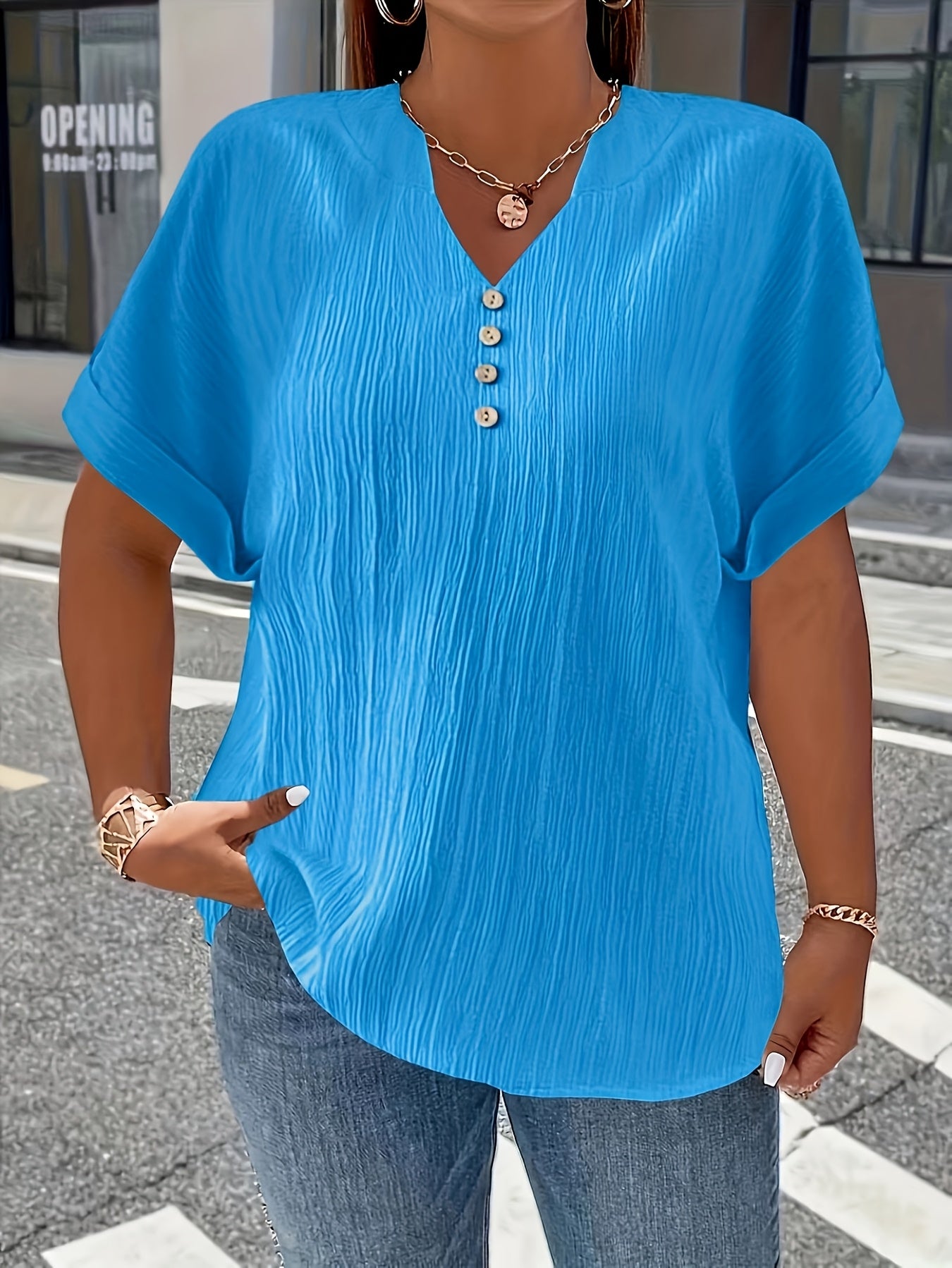 Charlotte™ | Elegant V-Neck Blouse for Everyday Confidence