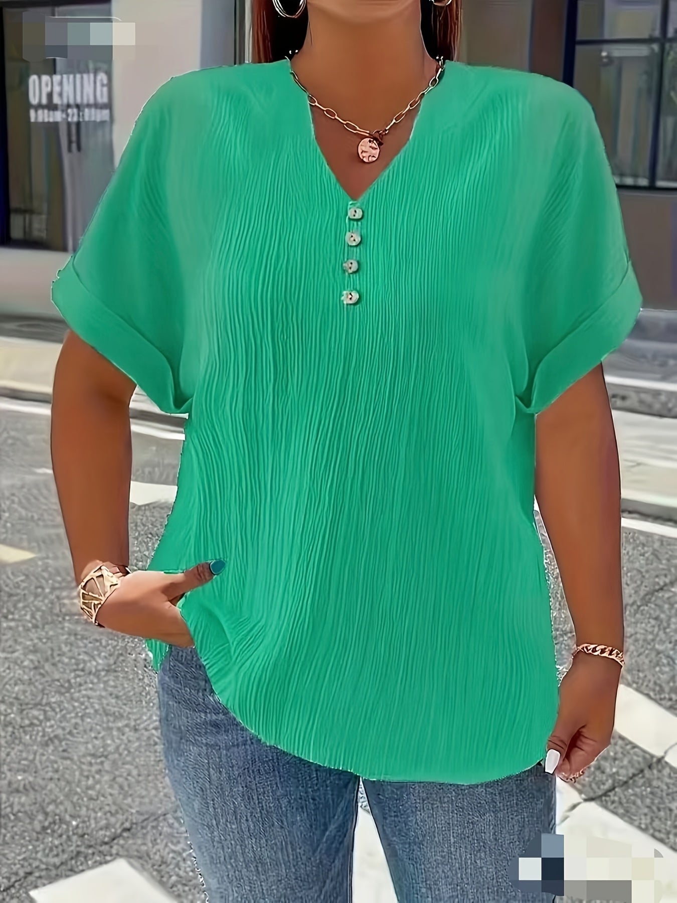 Charlotte™ | Elegant V-Neck Blouse for Everyday Confidence