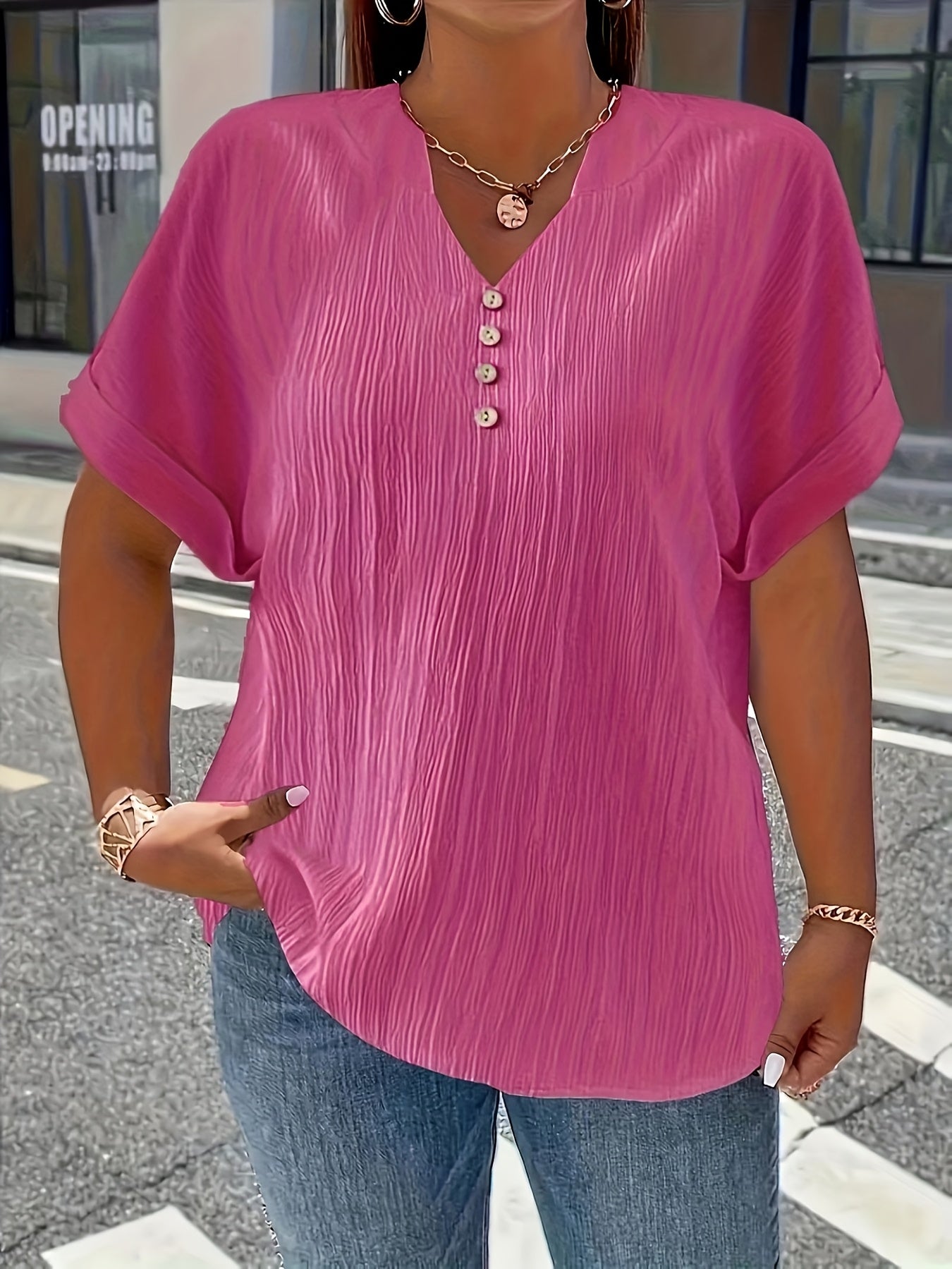 Charlotte™ | Elegant V-Neck Blouse for Everyday Confidence