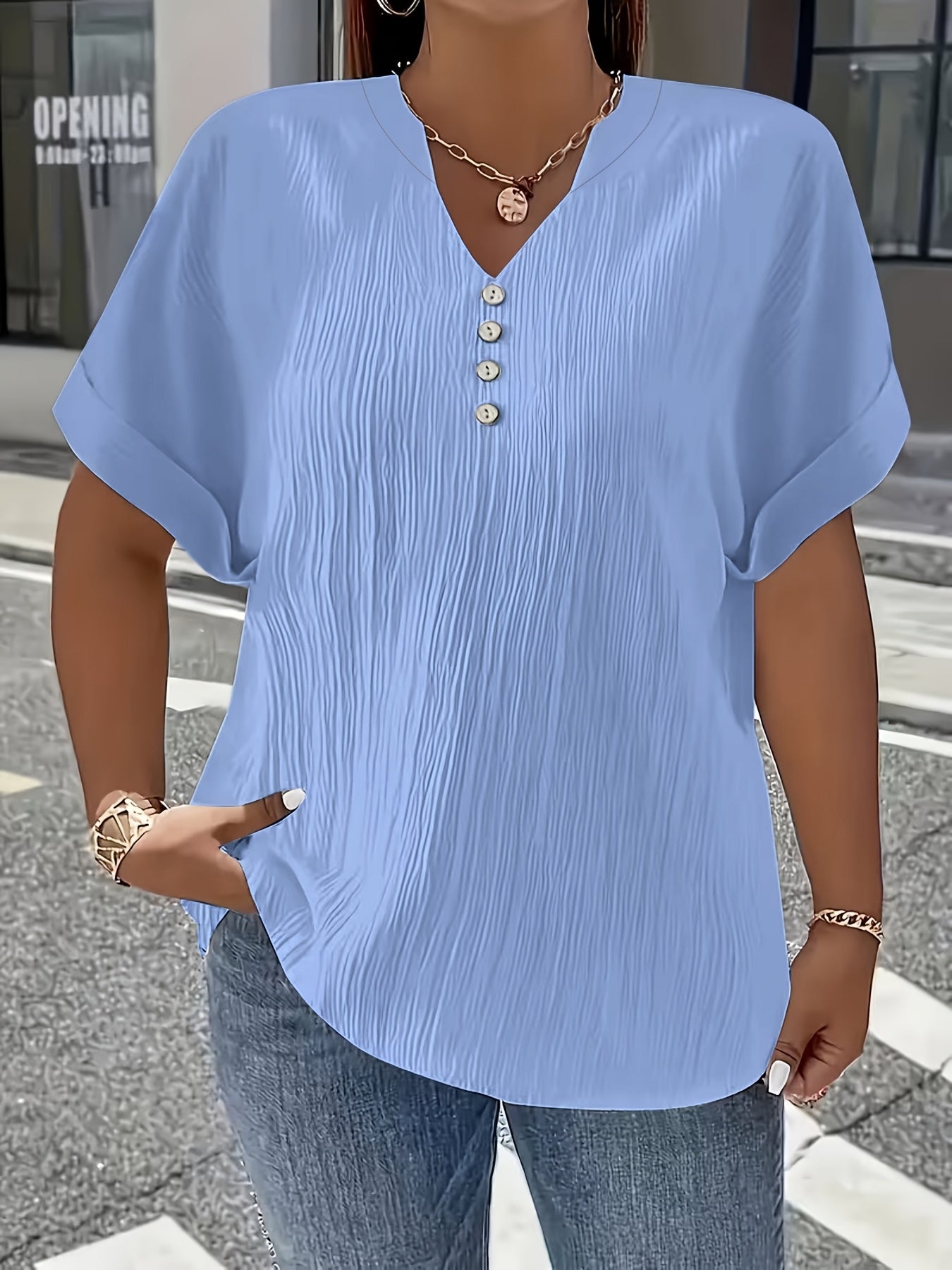 Charlotte™ | Elegant V-Neck Blouse for Everyday Confidence