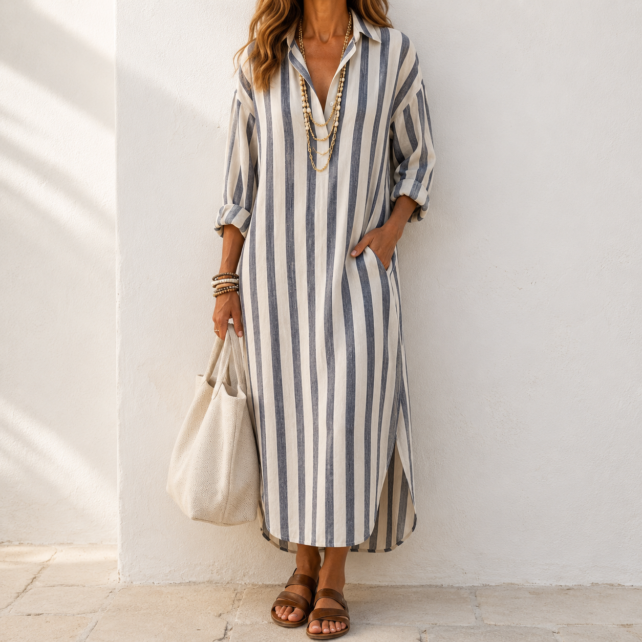 Naomi | Striped Dress