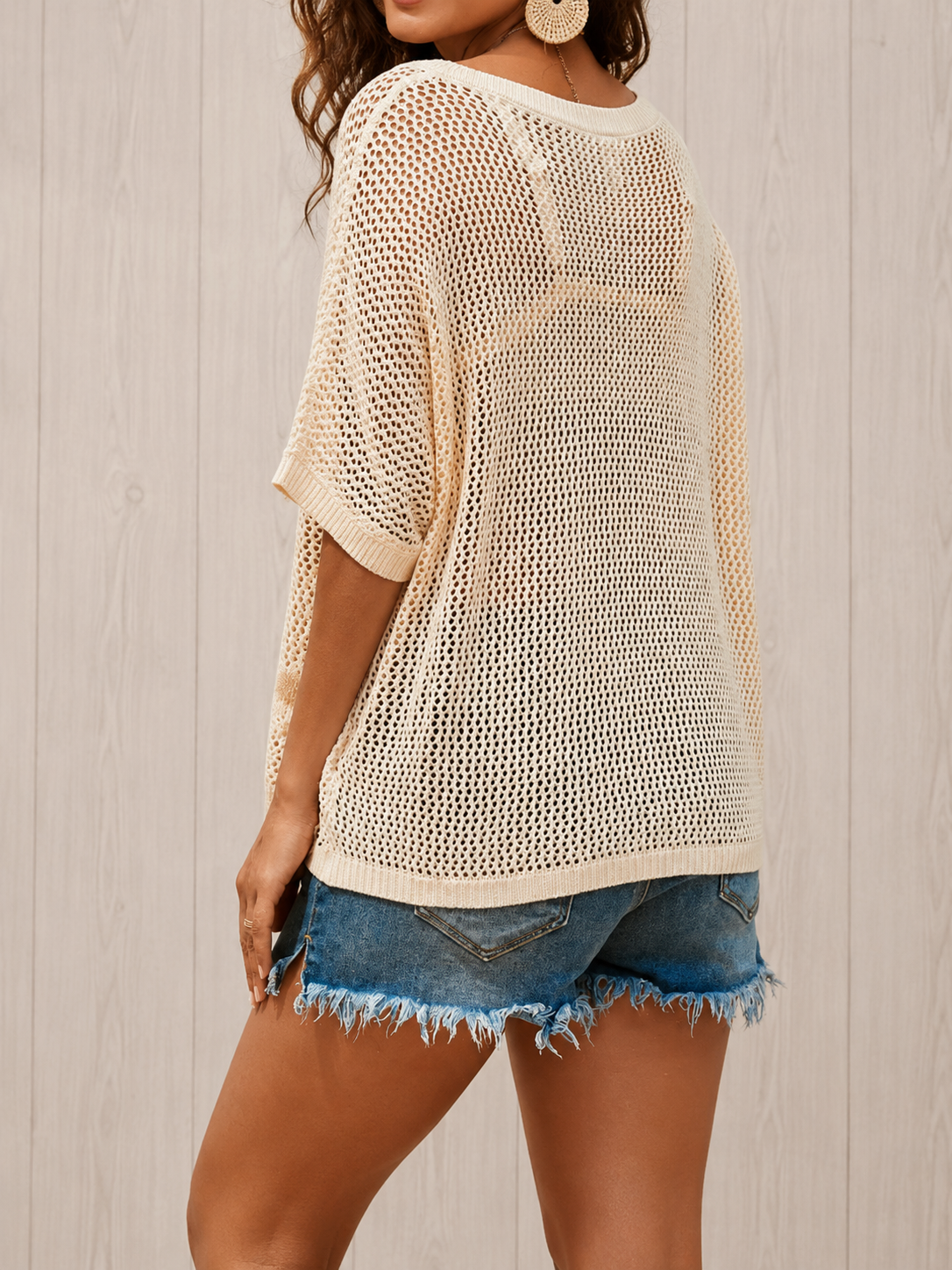 Seraphina™ – Floral Crochet Knit Swimsuit Cover Up