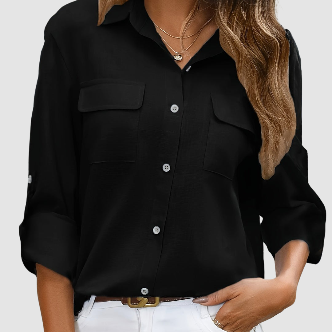 Celest™ | Elegant pocket blouse