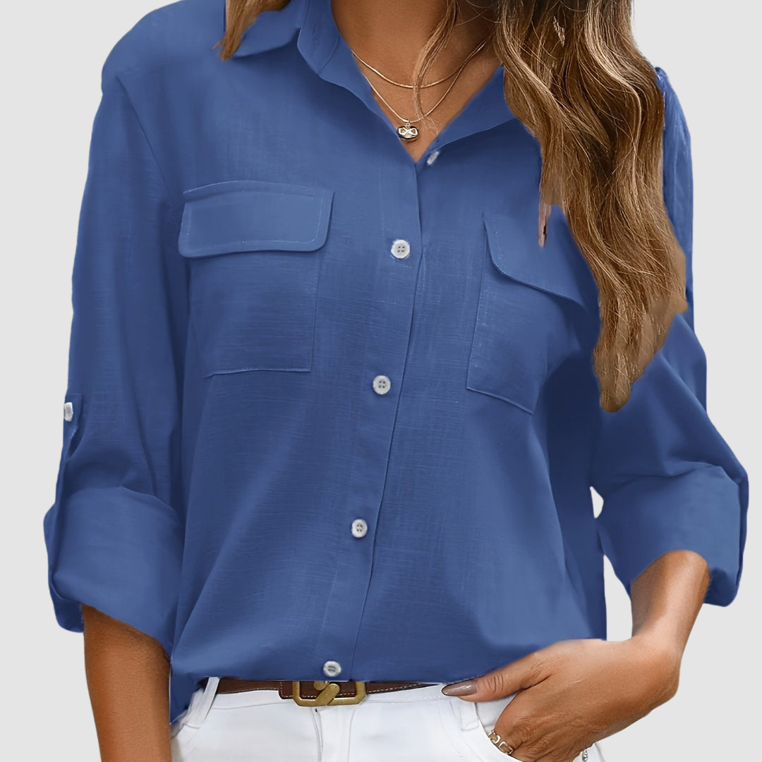 Celest™ | Elegant pocket blouse