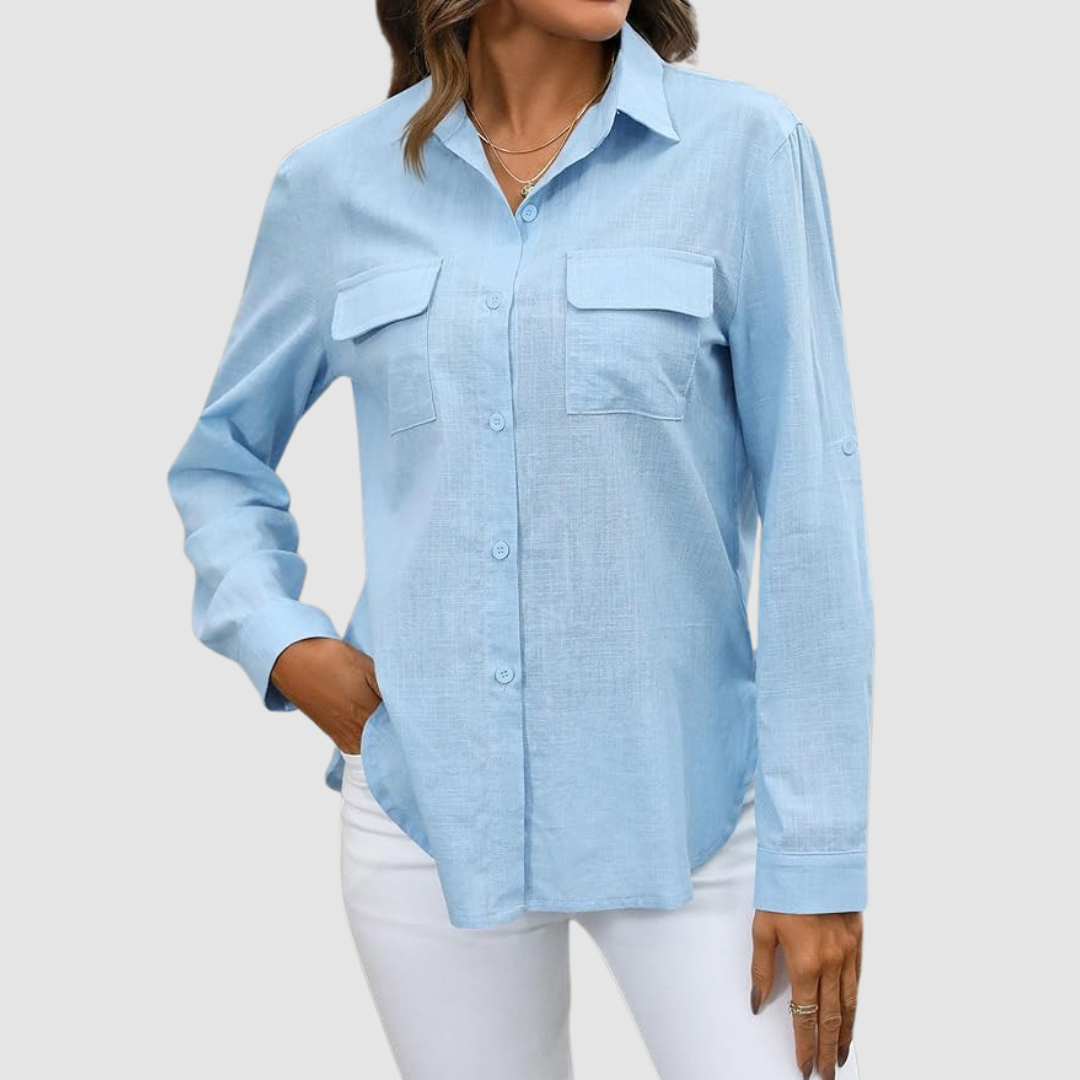 Celest™ | Elegant pocket blouse