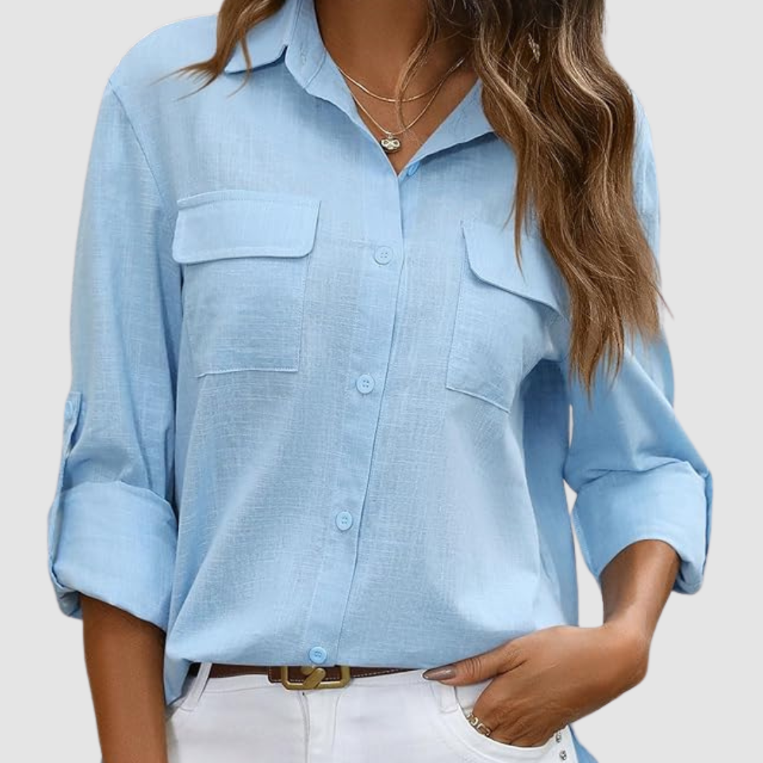 Celest™ | Elegant pocket blouse