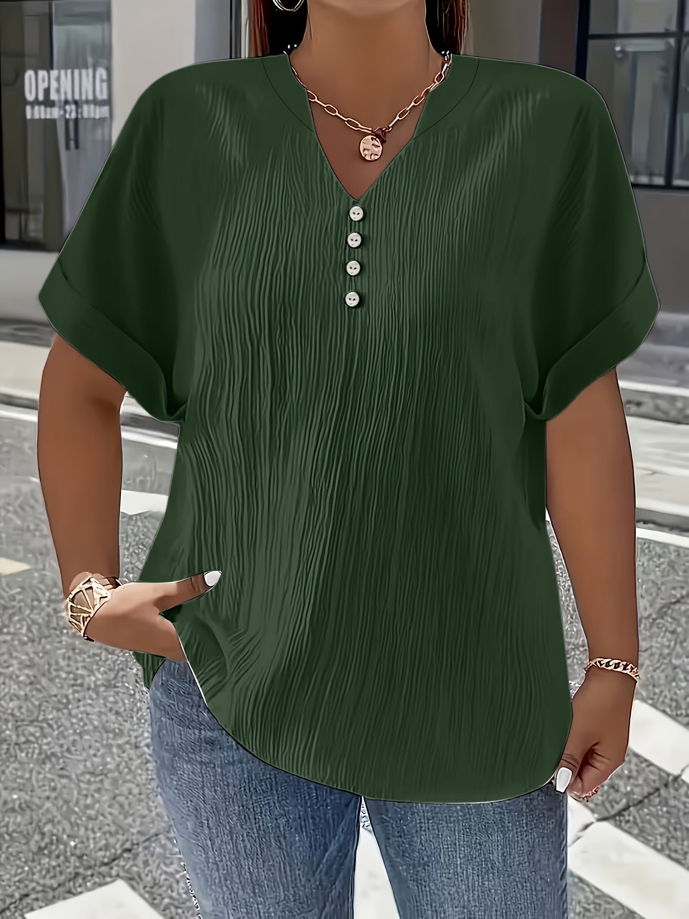 Charlotte™ | Elegant V-Neck Blouse for Everyday Confidence
