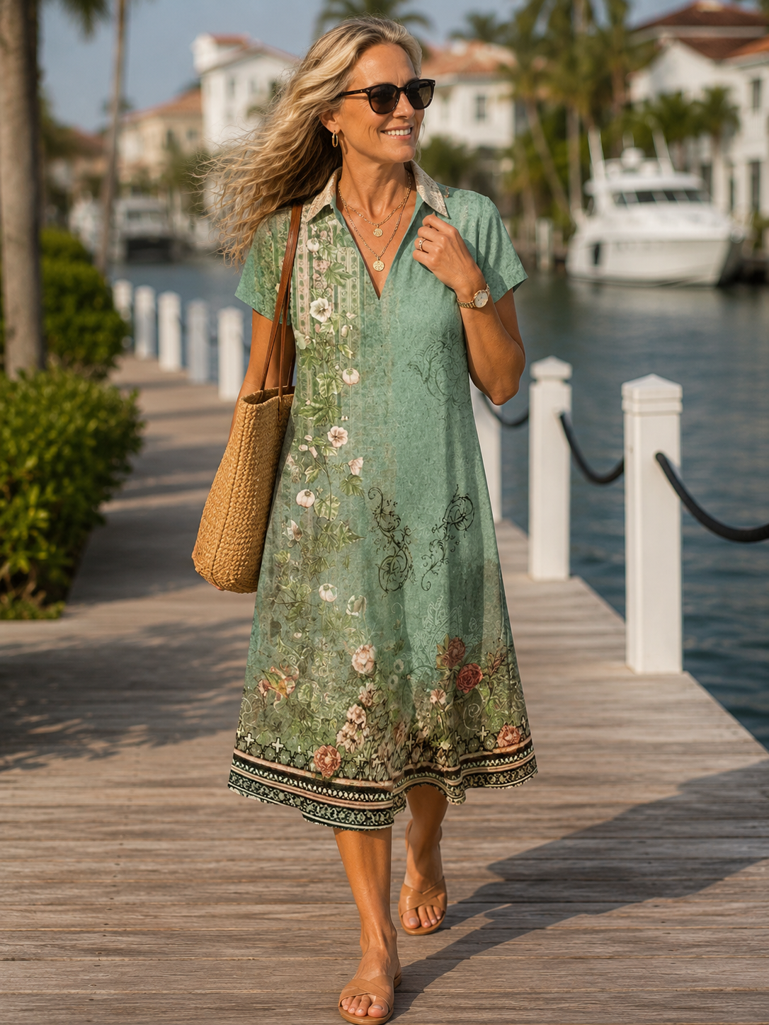 Moira™ | Lightweight Comfort Midi Dress