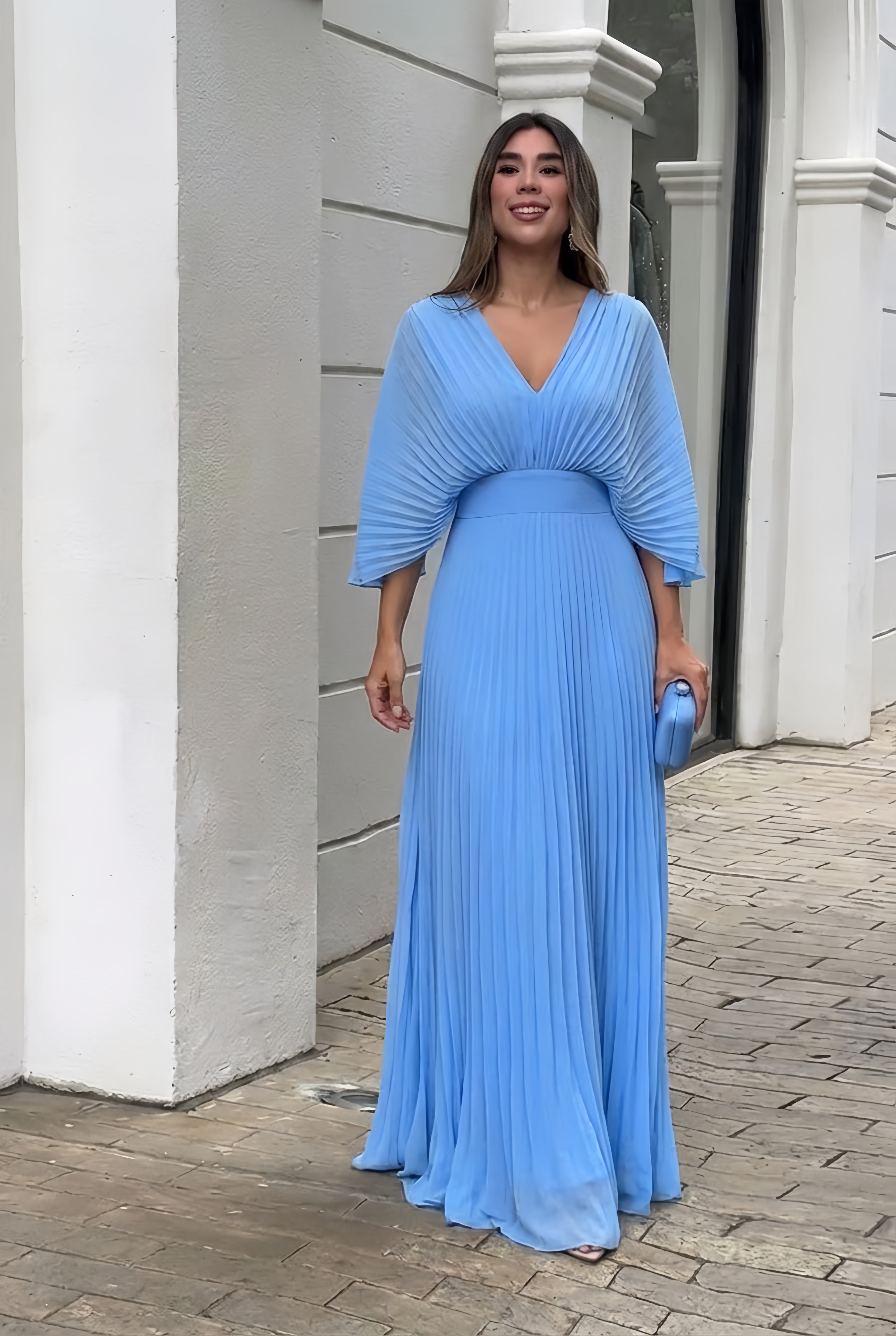 Kasandra | Pleated Flow Maxi Dress