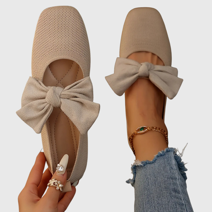 Eloise™ | Elegant Bow Slip-On Flats for Effortless Everyday Comfort