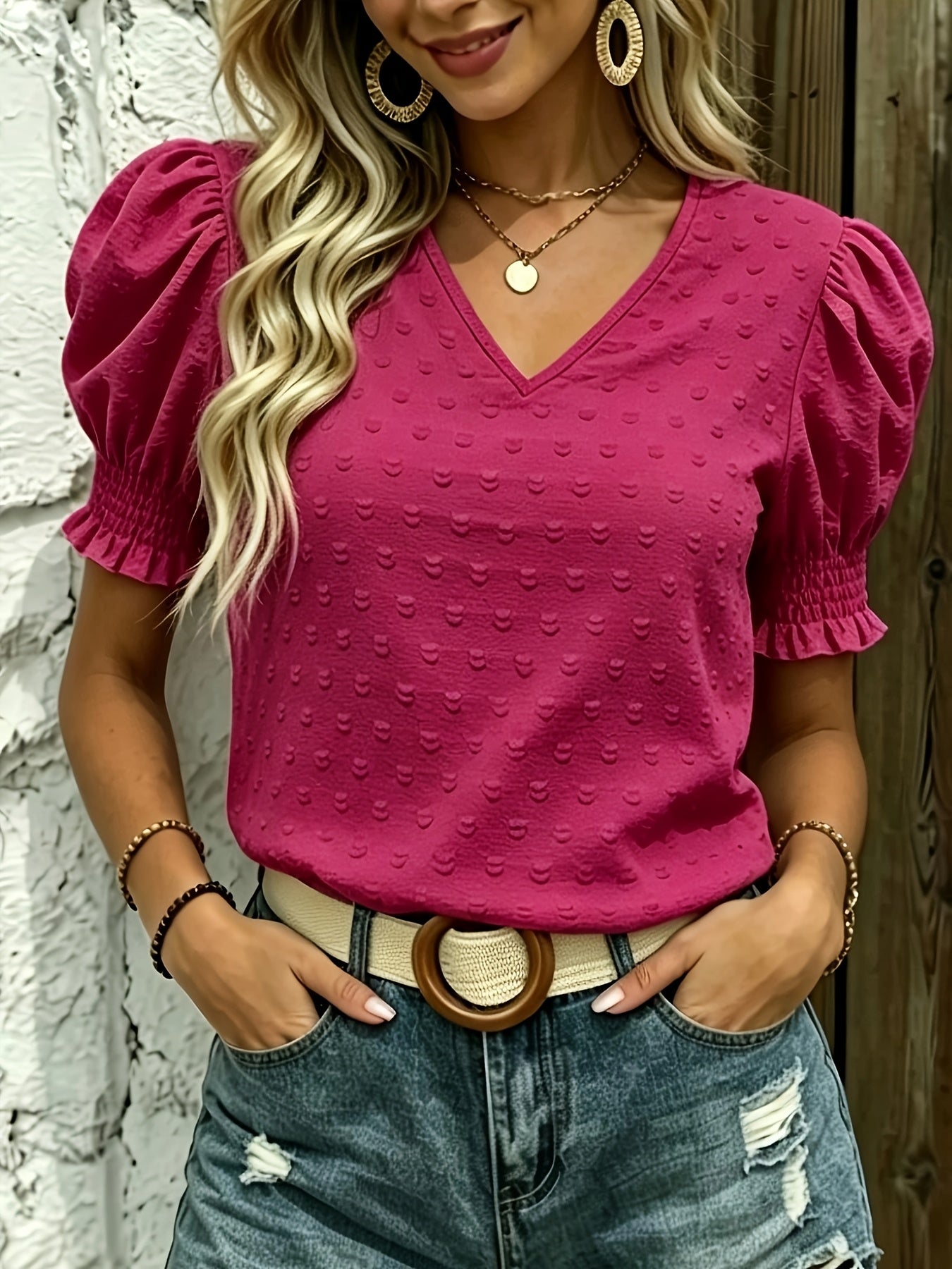Sophia™ | Puff Sleeve Blouse for Effortless Summer Elegance