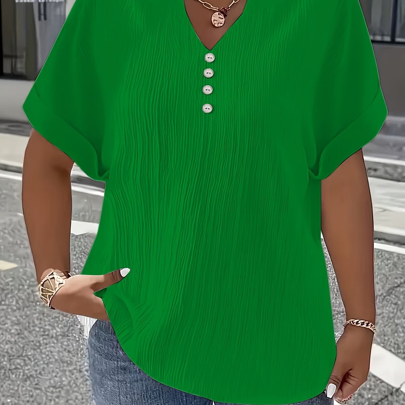 Charlotte™ | Elegant V-Neck Blouse for Everyday Confidence