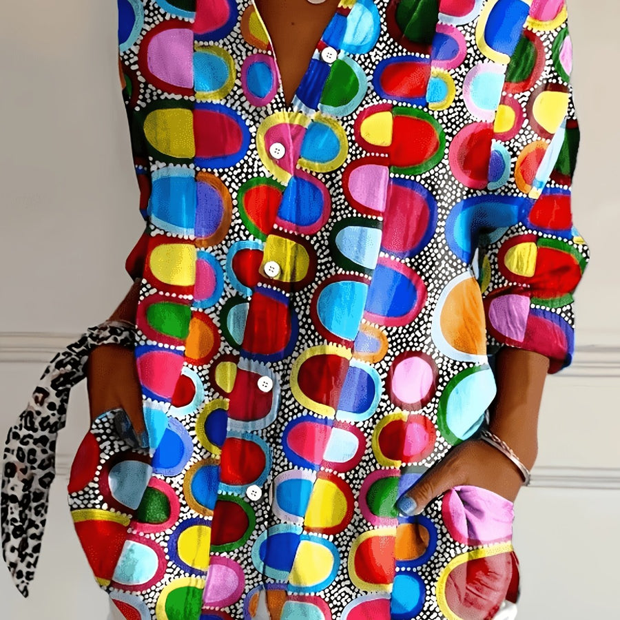 Ariana™ | Artistic Print Blouse