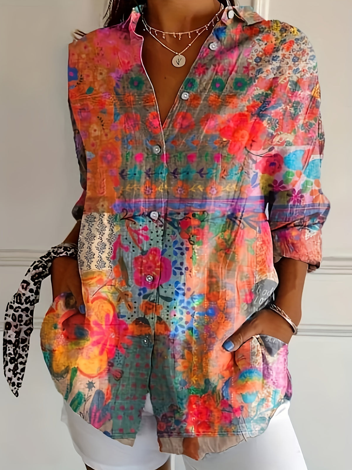 Camille™ | Floral Grace Blouse