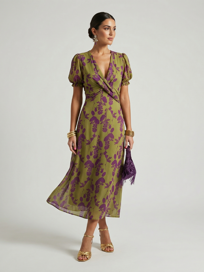 Harlow Relaxed Floral Midi Dress