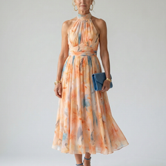 Lucille Soft Halter Midi Dress