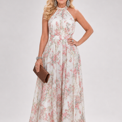 Wren Floral Print Flowing Skirt Midi Dress
