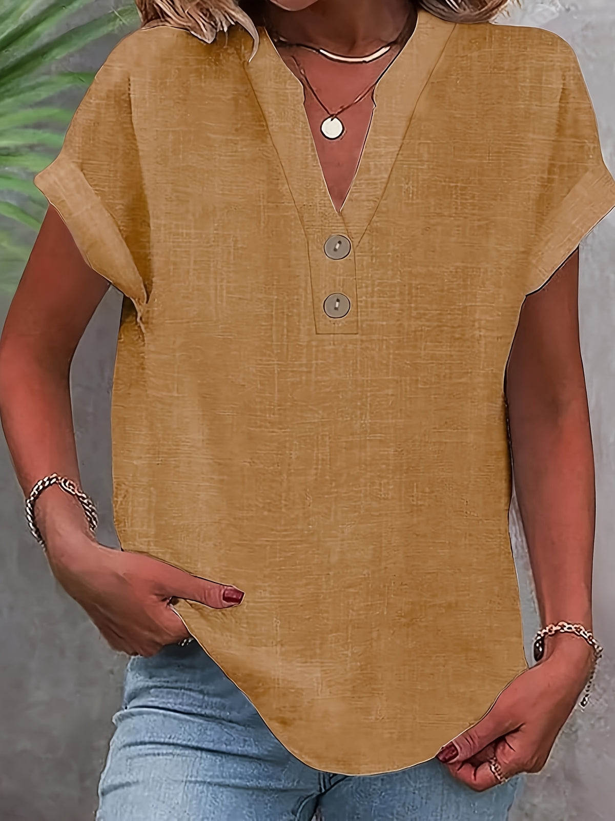 Claire™ | Elegant V-Neck Top