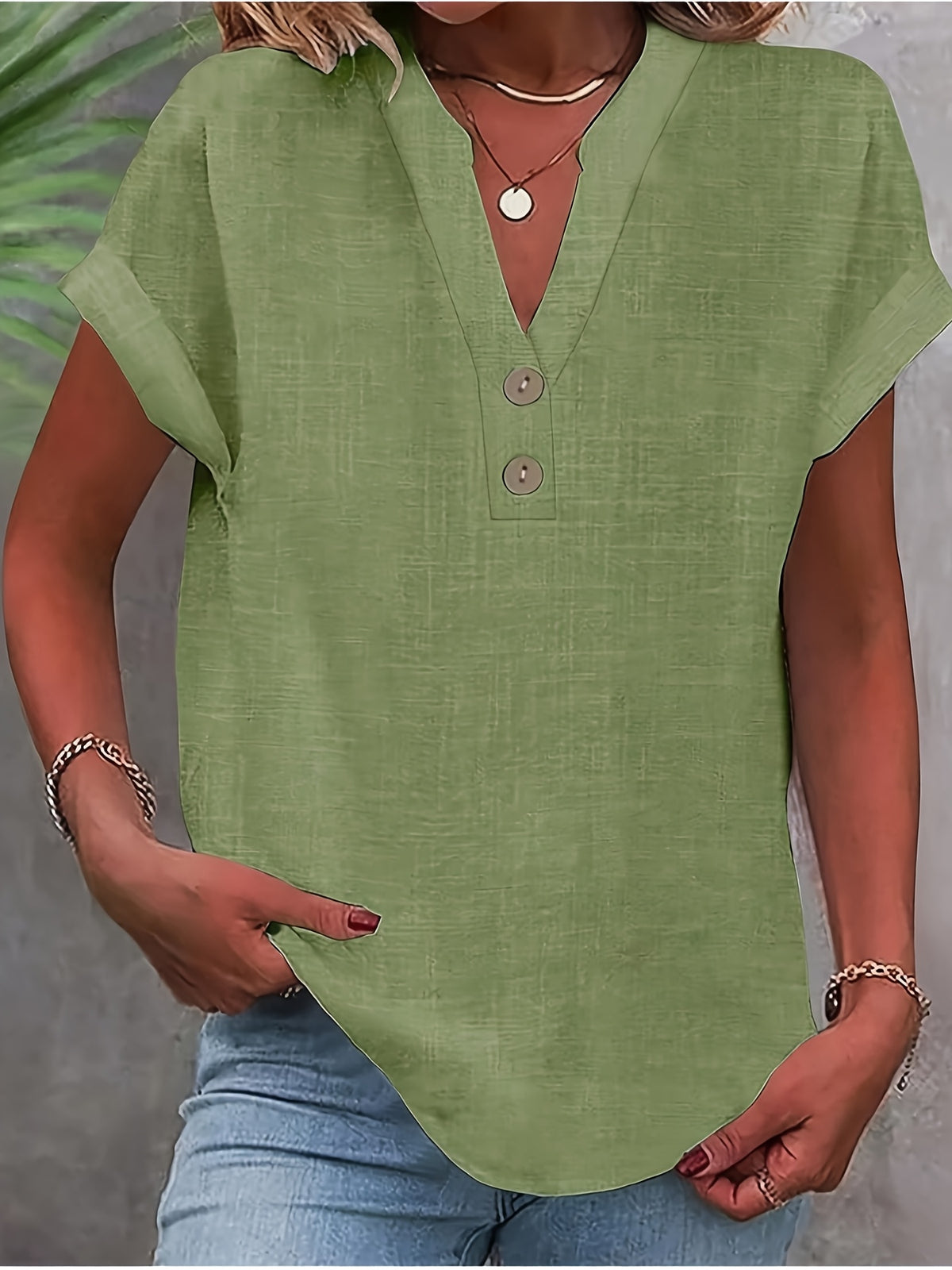 Claire™ | Elegant V-Neck Top