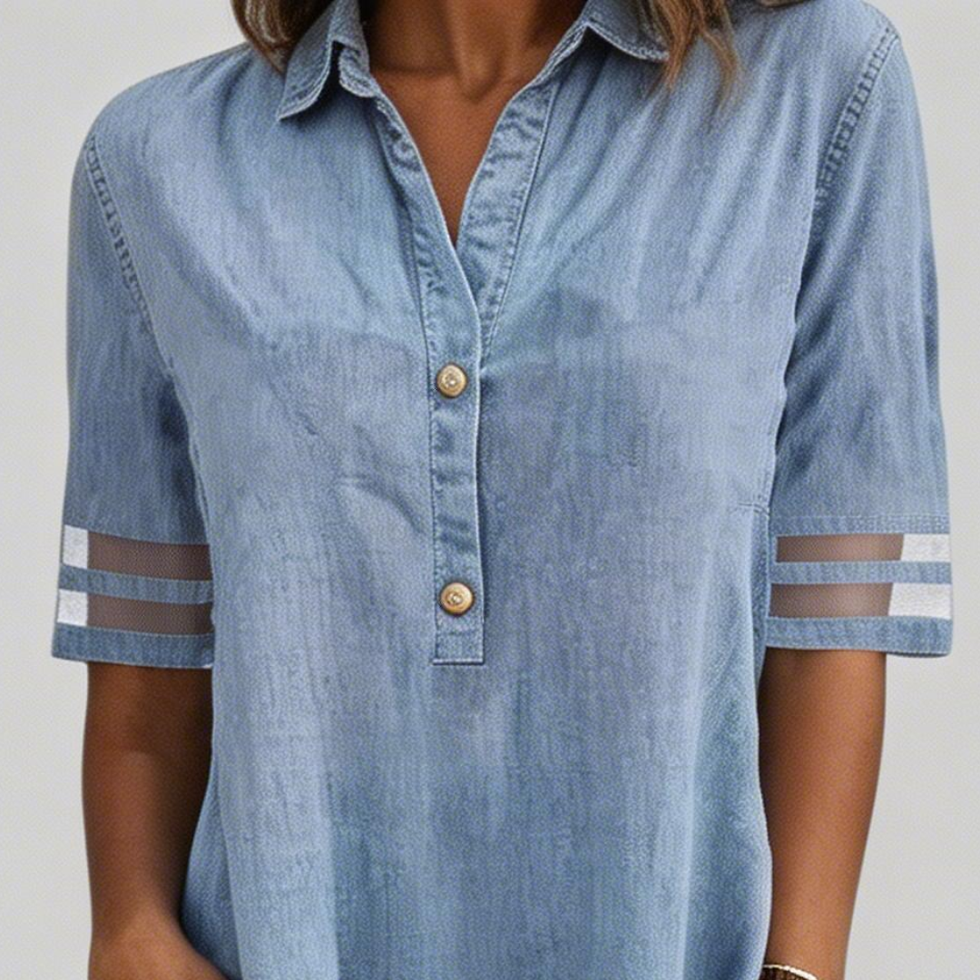 Brittany | Figure Flattering Denim Dress