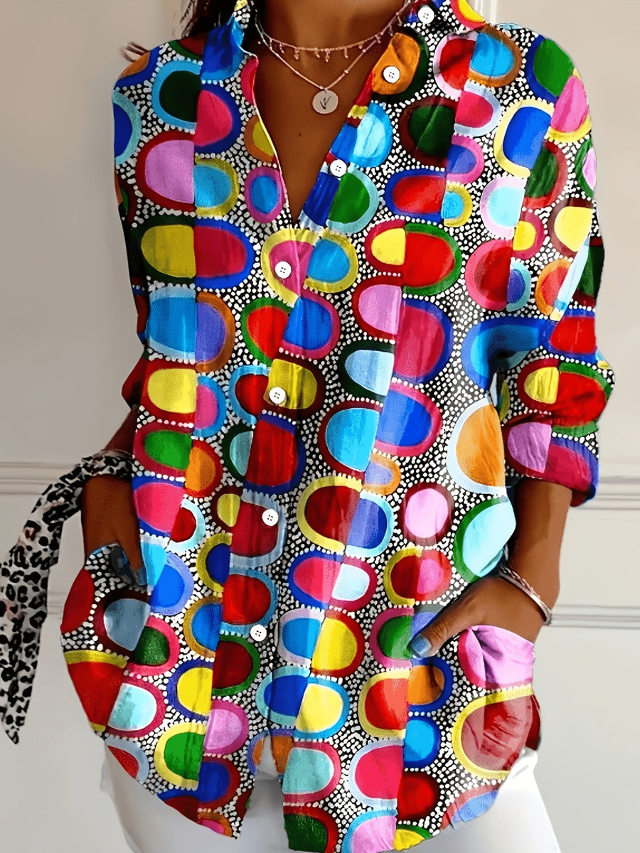 Ariana™ | Artistic Print Blouse