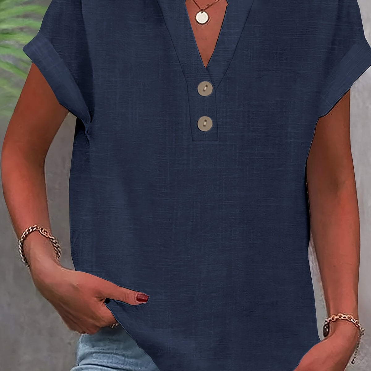Claire™ | Elegant V-Neck Top