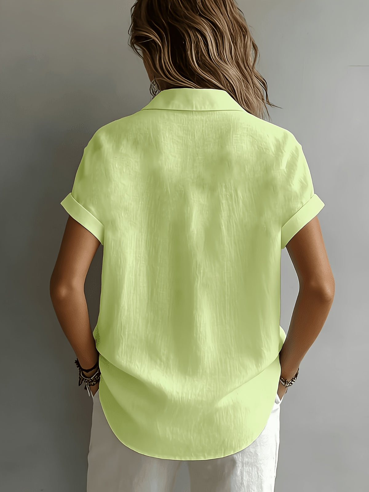 Amelia™ | Linen Button Blouse for Effortless Everyday Elegance