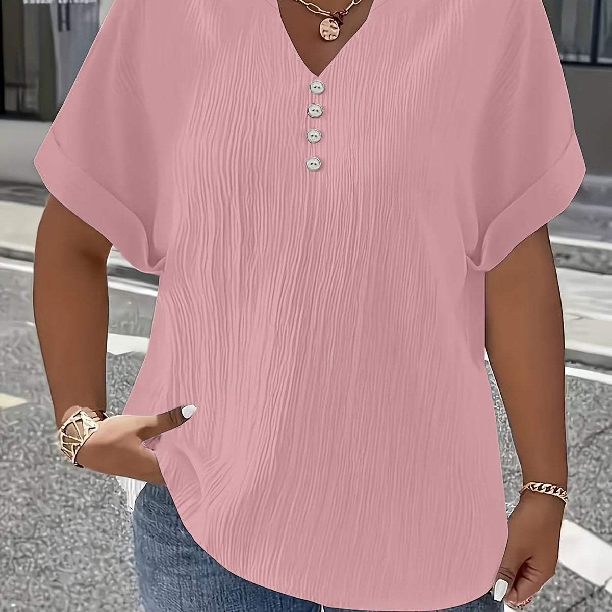Charlotte™ | Elegant V-Neck Blouse for Everyday Confidence