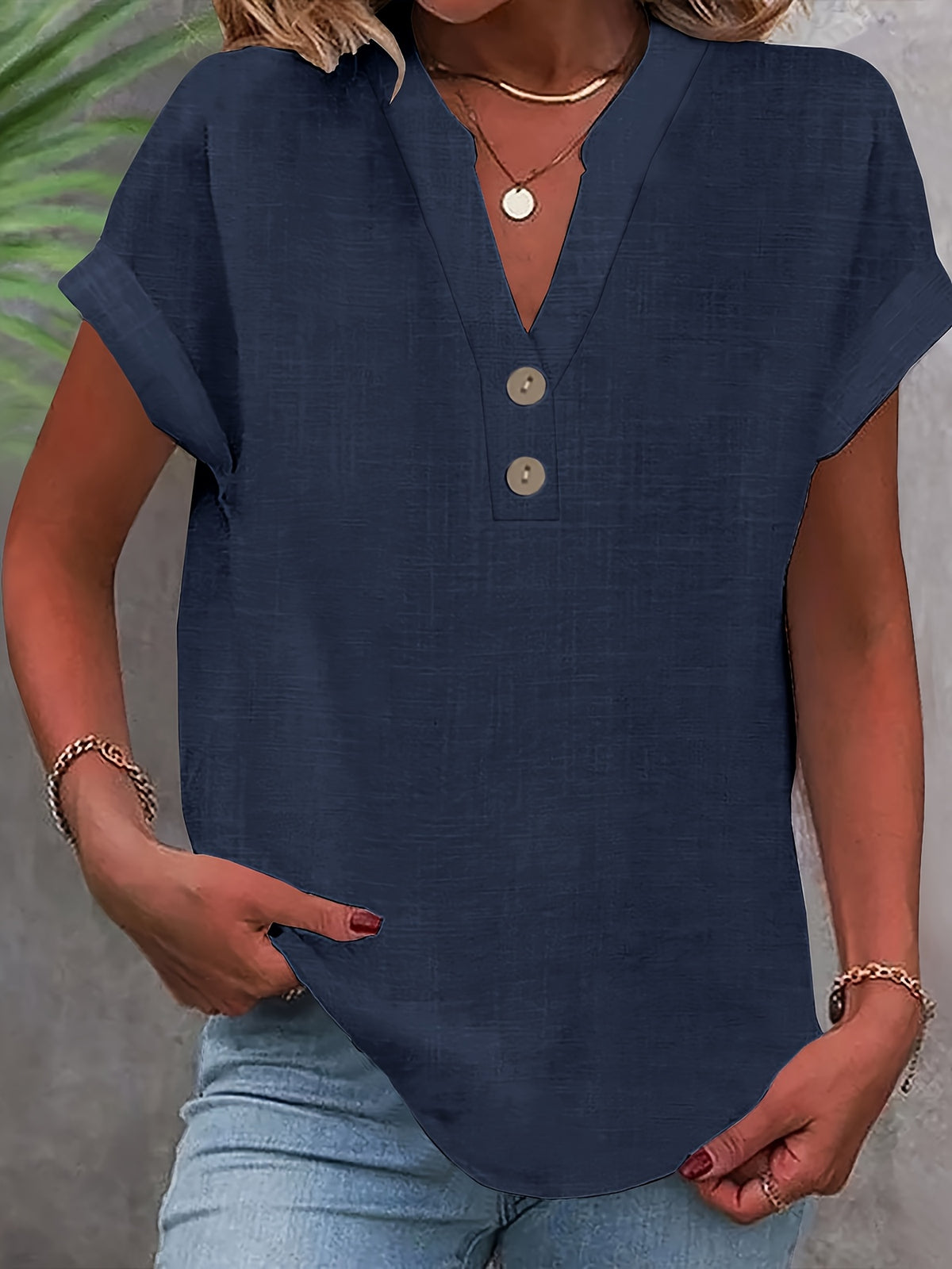 Claire™ | Elegant V-Neck Top