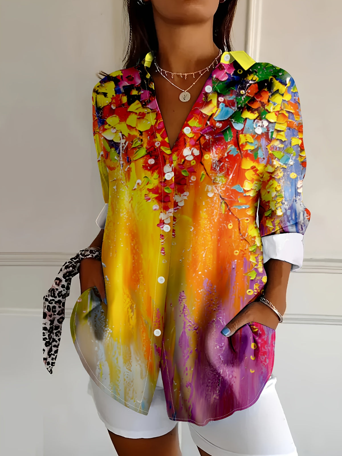 Lillian™ | Floral Elegance Blouse