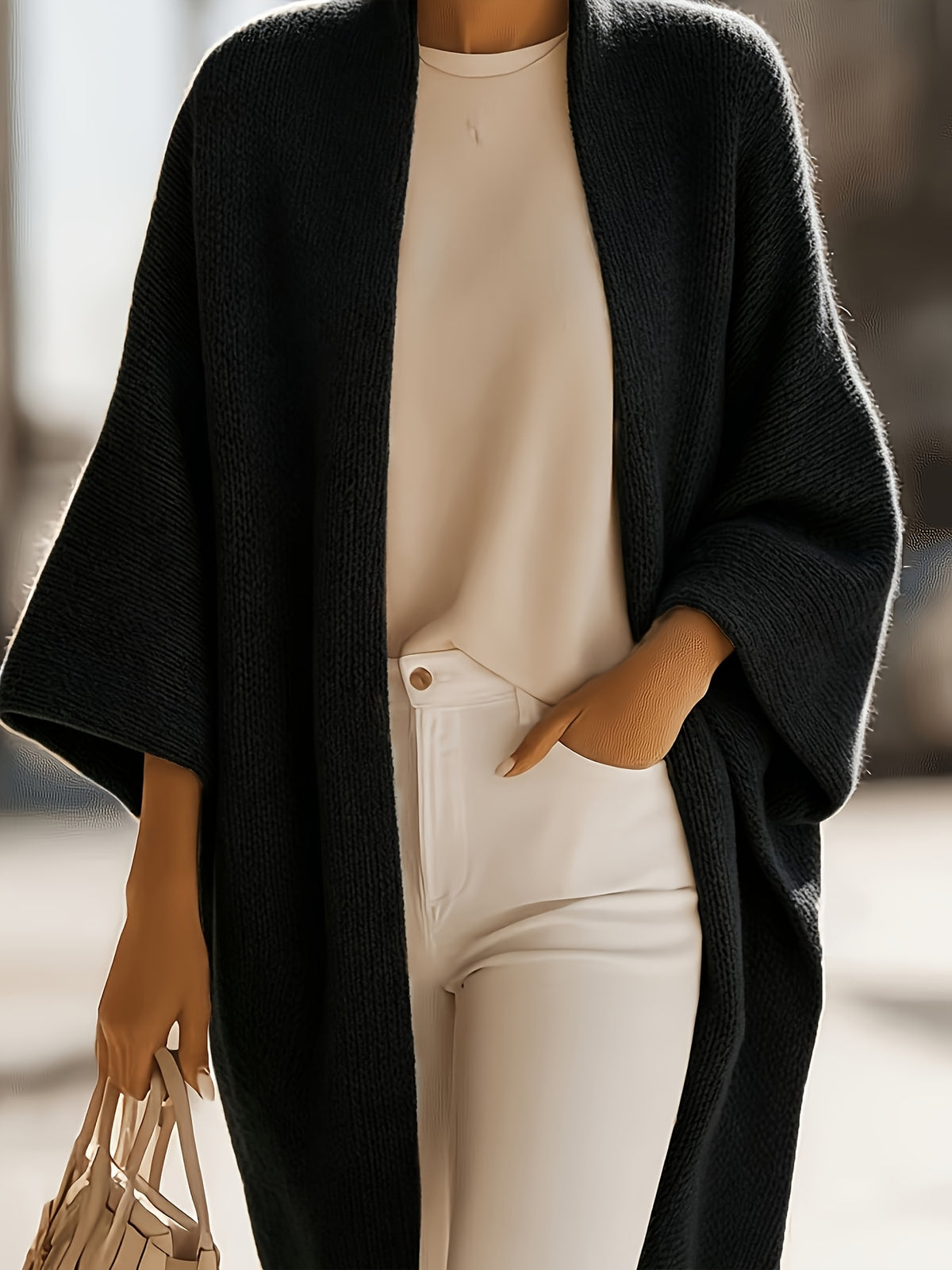 Madison™ | Open-Front Knit Cardigan