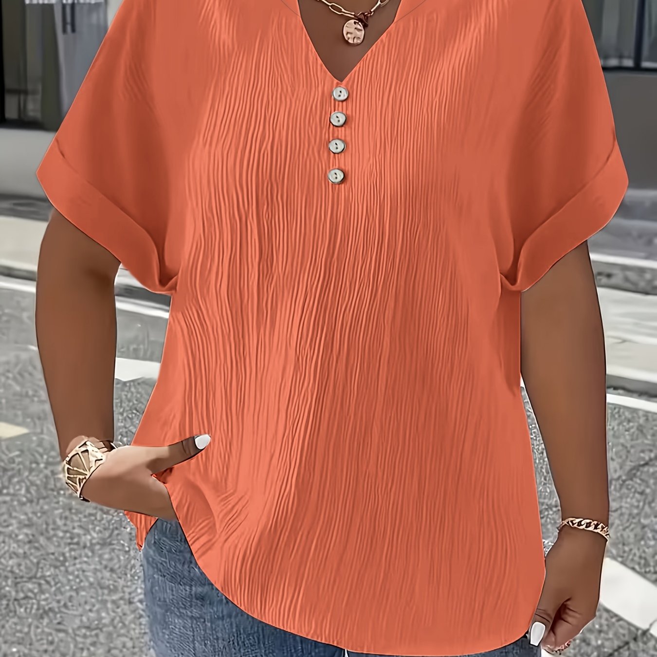 Charlotte™ | Elegant V-Neck Blouse for Everyday Confidence