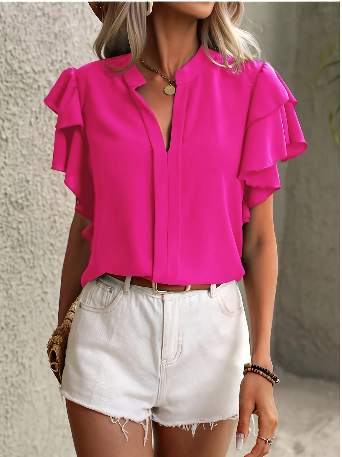 Madeline™ | Everyday V-Neck Shirt for Timeless Comfort & Style