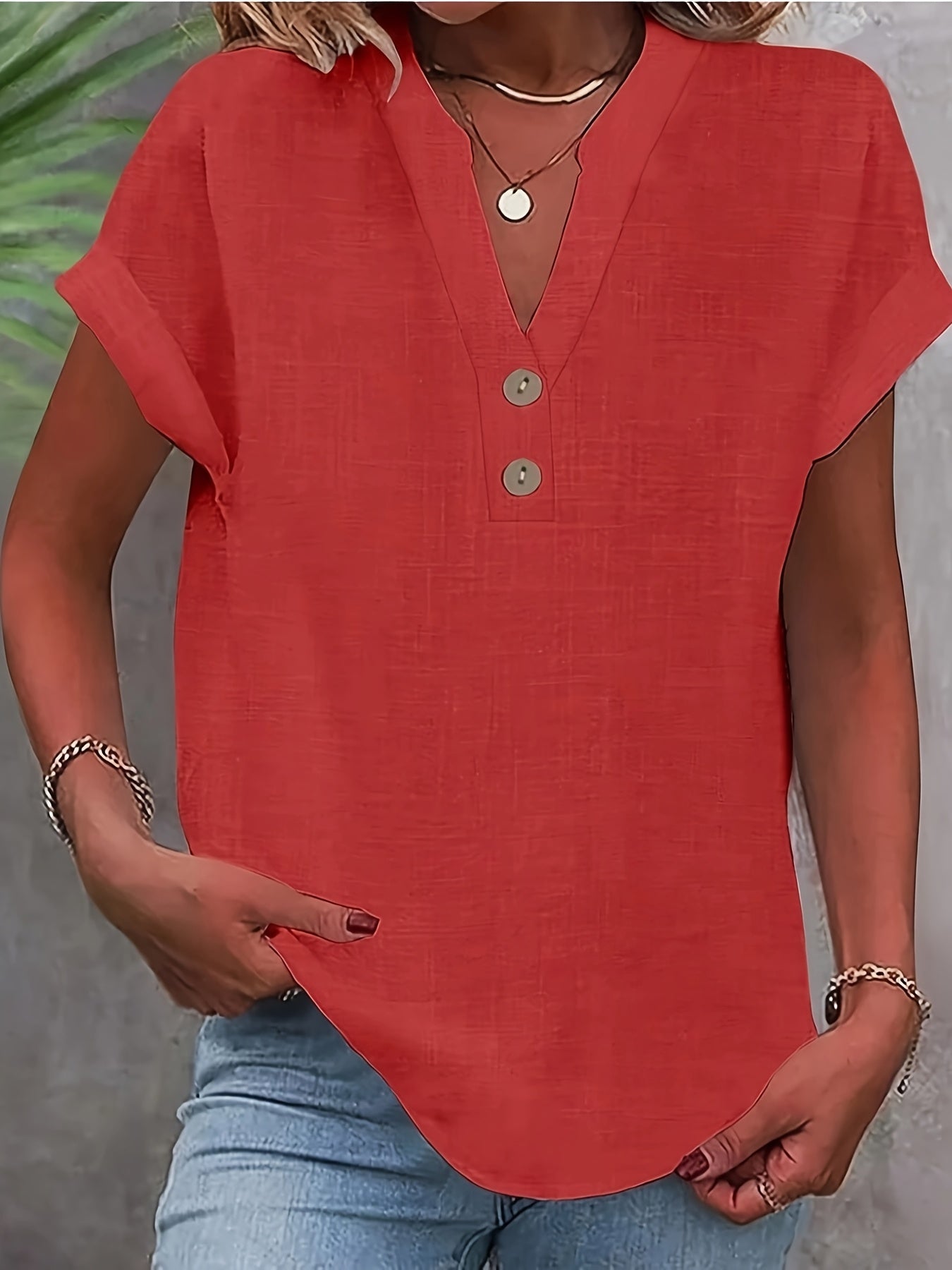 Claire™ | Elegant V-Neck Top