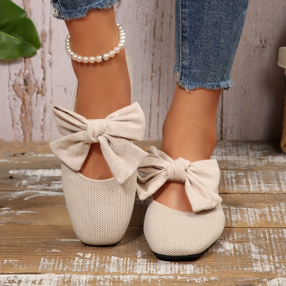 Eloise™ | Elegant Bow Slip-On Flats for Effortless Everyday Comfort