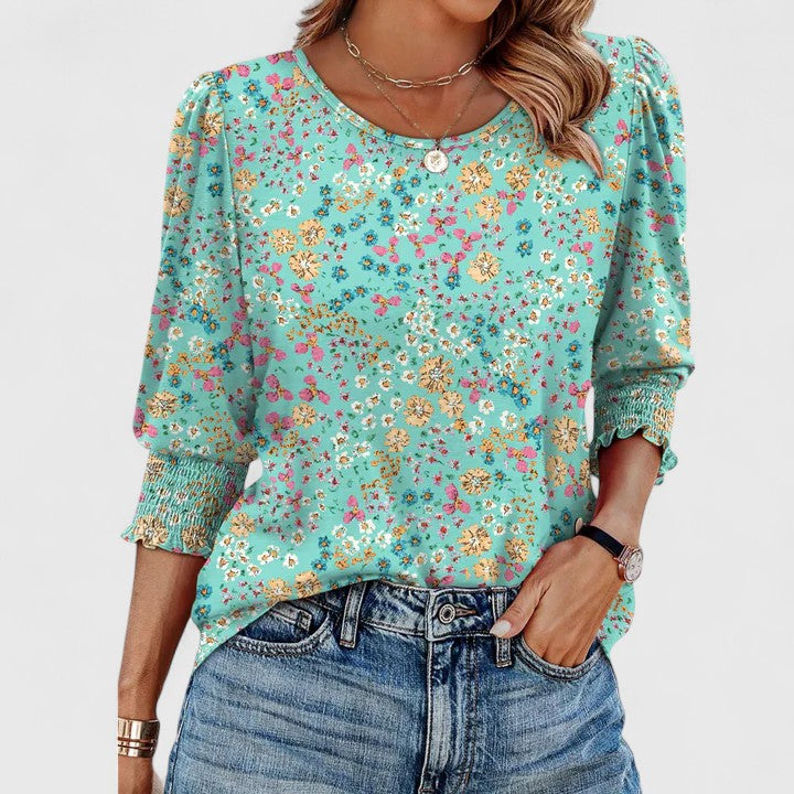 Harper | Elegant Smocked Top