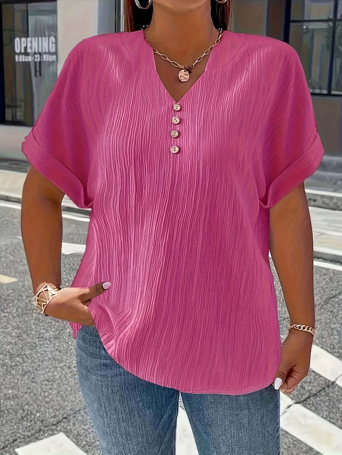 Charlotte™ | Elegant V-Neck Blouse for Everyday Confidence