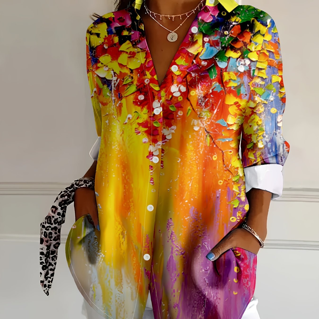 Lillian™ | Floral Elegance Blouse