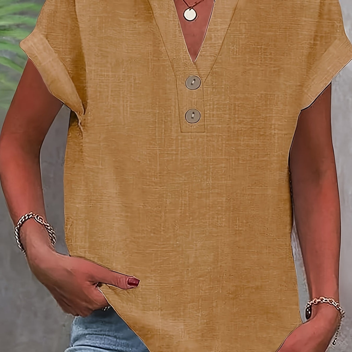 Claire™ | Elegant V-Neck Top