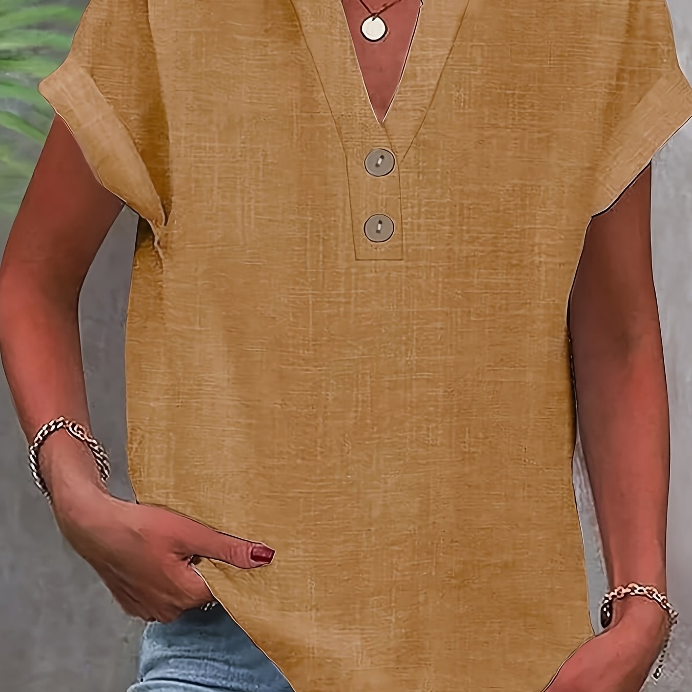 Claire™ | Elegant V-Neck Top