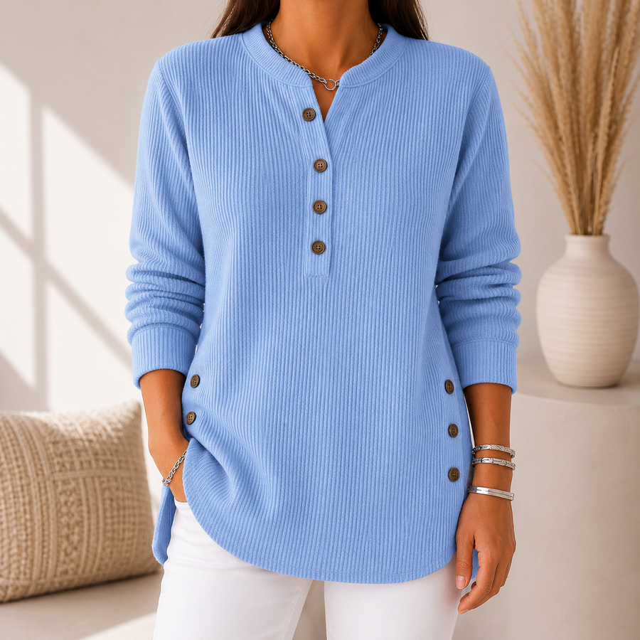 Neva™ | Button Henley Tunic
