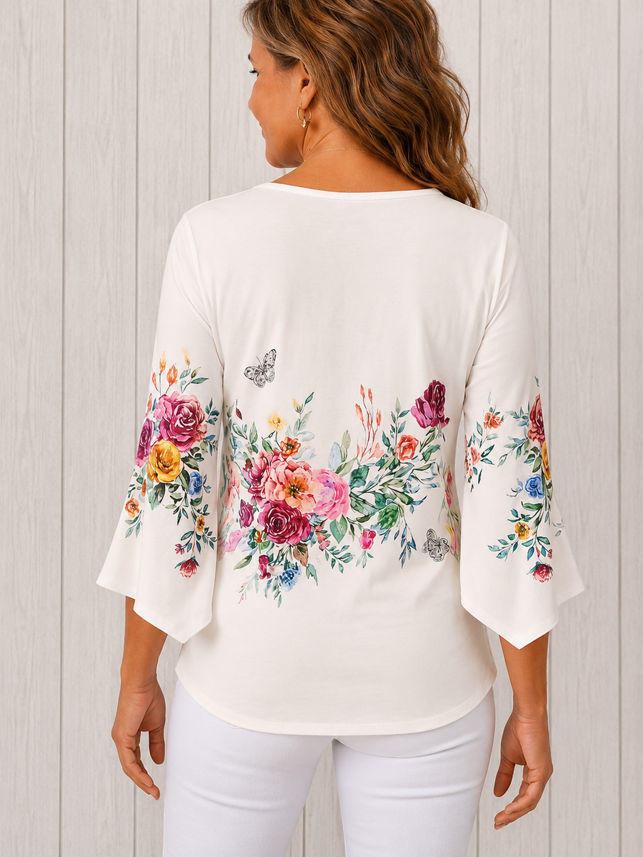 Eva™ | Timeless breathable floral blouse