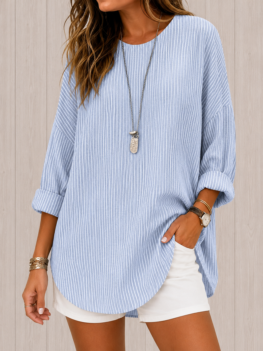 Jessa | Trendy Striped Blouse