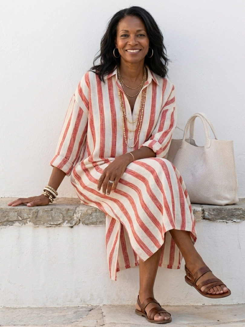 Naomi | Striped Dress