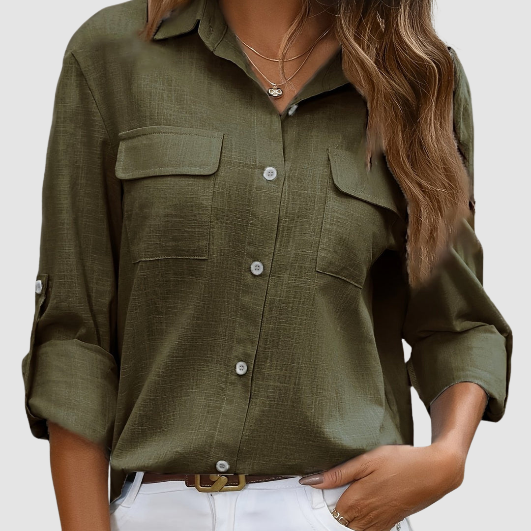 Celest™ | Elegant pocket blouse