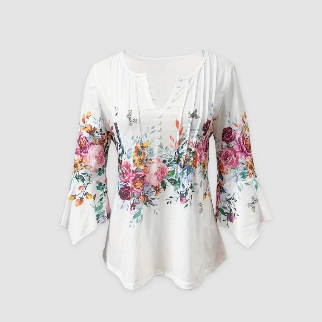 Eva™ | Timeless breathable floral blouse